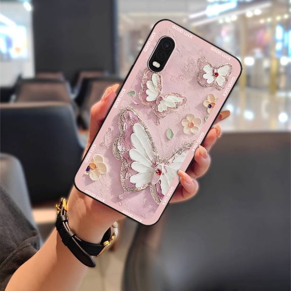 GST-Phone Case For Samsung Galaxy Xcover Pro, Silicone Durable Cute Full wrap Shockproof Anti-dust Cartoon Graffiti Anti-knock Protective Dirt-resistant Soft case Waterproof TPU flower