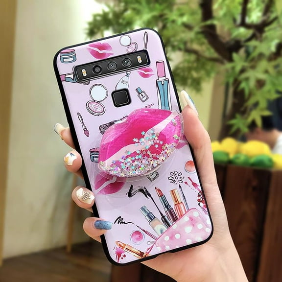 GST-Phone Case For TCL 10 5G UW, Fashion Design Dirt-resistant Quicksand TPU Soft Case Back Cover Simplicity Waterproof Cartoon Phone Lens Protection Anti-knock Skin feel silicone cute