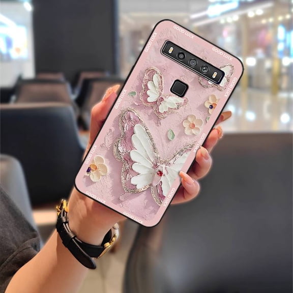 GST-Phone Case For TCL 10 5G UW, Oil Painting Protective Full wrap Dirt-resistant Cute Shockproof Durable Silicone Graffiti Phone Pouch Fashion Design Anti-dust Cartoon Waterproof TPU