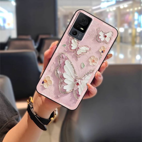 GST-Phone Case For TCL 40XL/40T/T608D/Lively Jitterbug Smart4, Back Cover Shockproof Phone Pouch Fashion Design Silicone Full wrap Anti-dust Dirt-resistant Waterproof Protective Durable