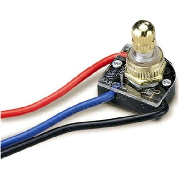 GSW-68 Brass Plated 3 Way Rotary Switch