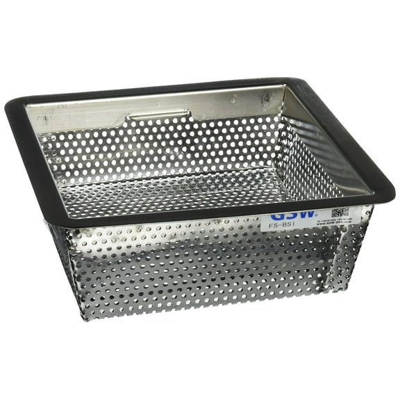 GSW FS-BSI Stainless Steel Drop In Floor Sink Basket, 8-1/2"W x 8-1/2"L x 3"H.
