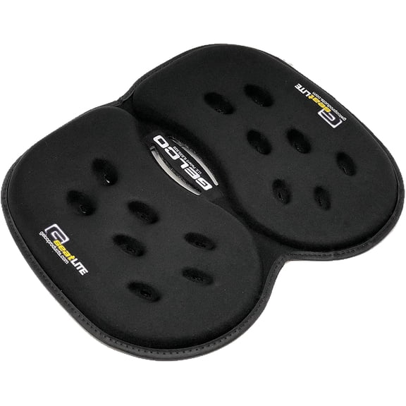GSeat LITE Travel Gel &Foam Cushion | Back Pain, Sciatica & Pressure Relief | Relieves Tailbone Discomfort, Promotes Healthy Posture| Ergonomic Comfort | Car, Commute, Airplane and Travel Comfort