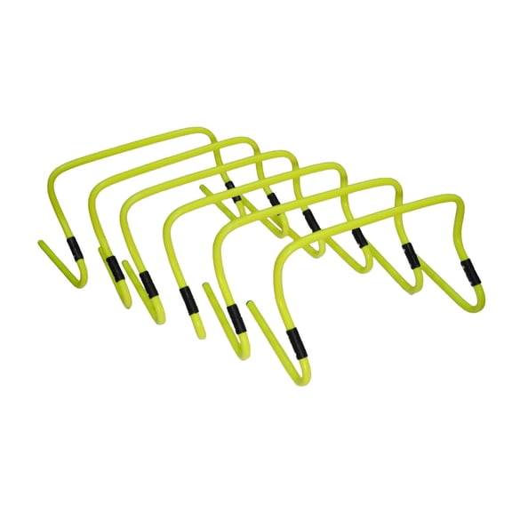 GSi Dual-Height Agility Hurdle Set of 6 Adjustable PVC Training Hurdles for Sports Speed & Fitness Drills