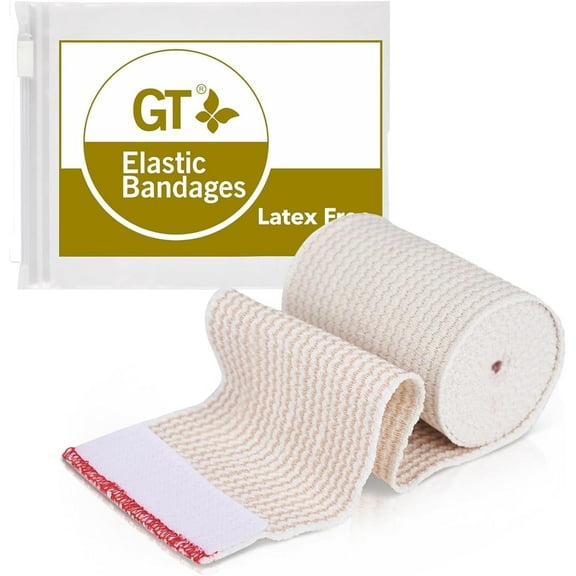 GT 3" Cotton Elastic Bandage with Hook and Loop Closure on Both Ends