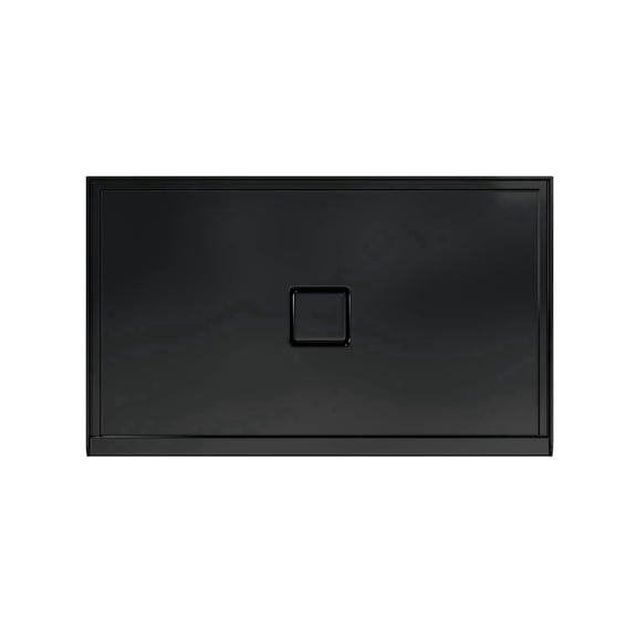 Giving Tree 48" x 36" Acrylic Shower Base, Single Threshold Shower Pan, Center Drain Hole, Slip-Resistant, Gloss Black