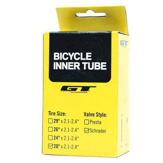 GT Bicycles Inner Tube 20" x 2.1-2.4" Schrader Valve GP8209U10OS
