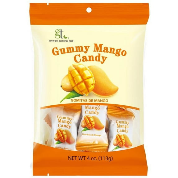 GT Gummy Mango Candy, 4 Ounce Bag
