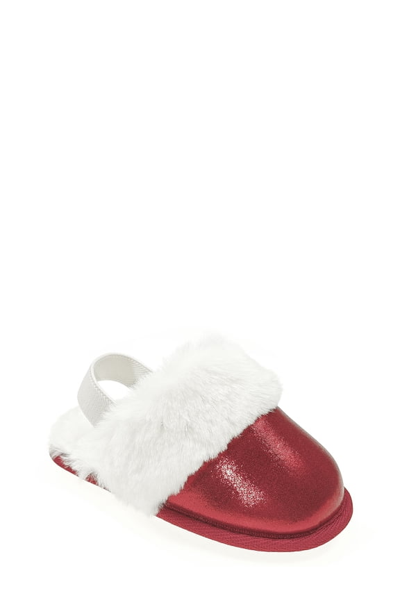 Mommy & Me Metallic Scuff Slippers