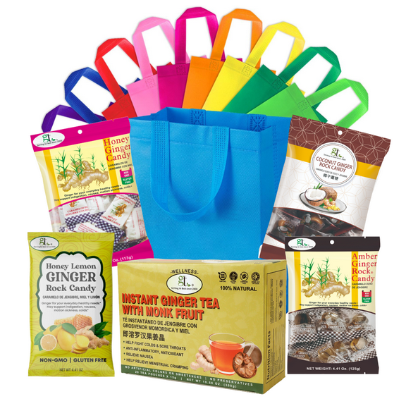 GT Instant Ginger Tea with Monk Fruit Care Package, 10.58 Ounce Box (20 Tea Pouches)