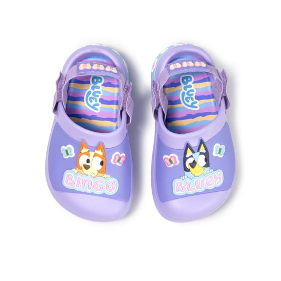 Bluey and Bingo Toddler and Little Kids Adjustable Strap Clogs