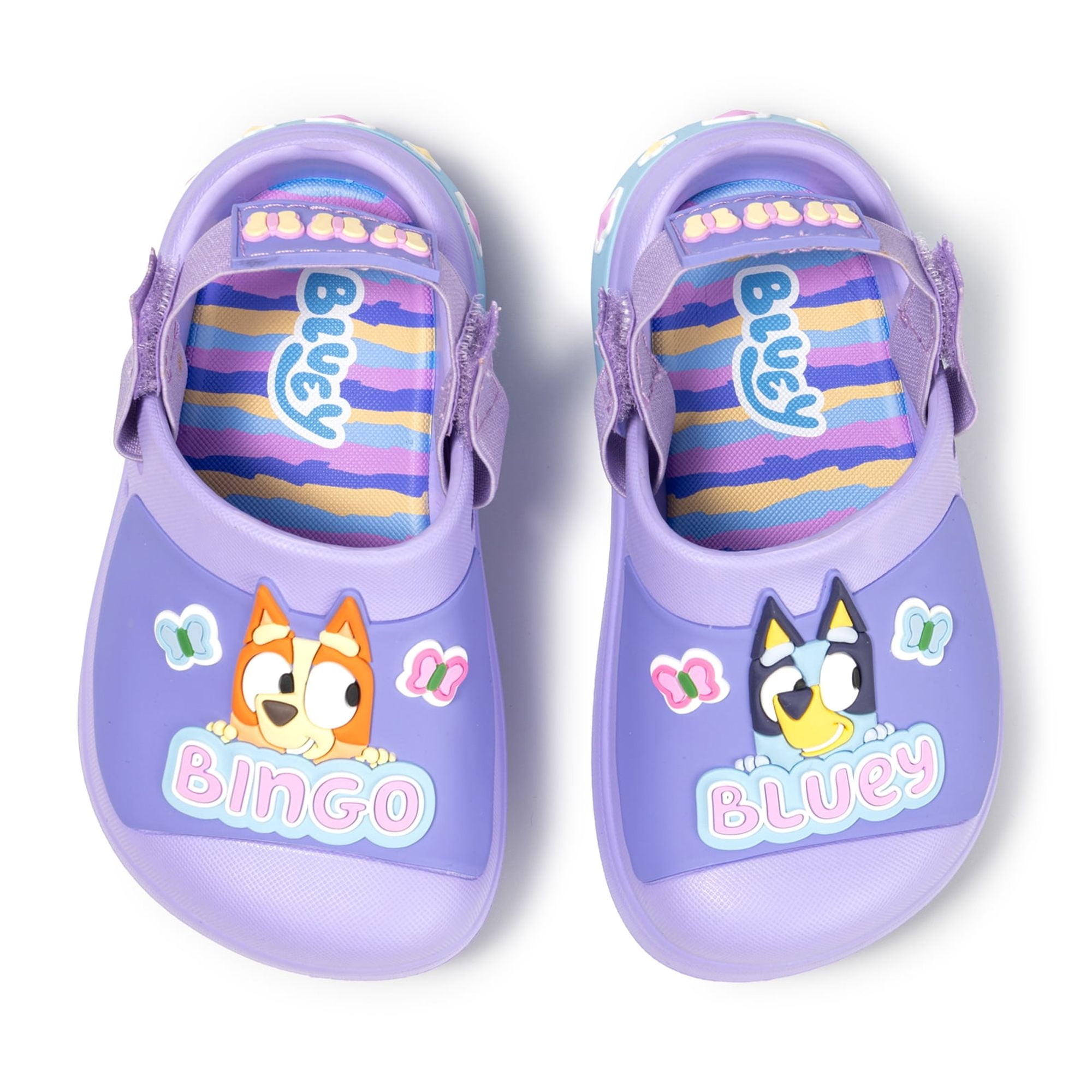 Bluey and Bingo Toddler and Little Kids Adjustable Strap Clogs ...
