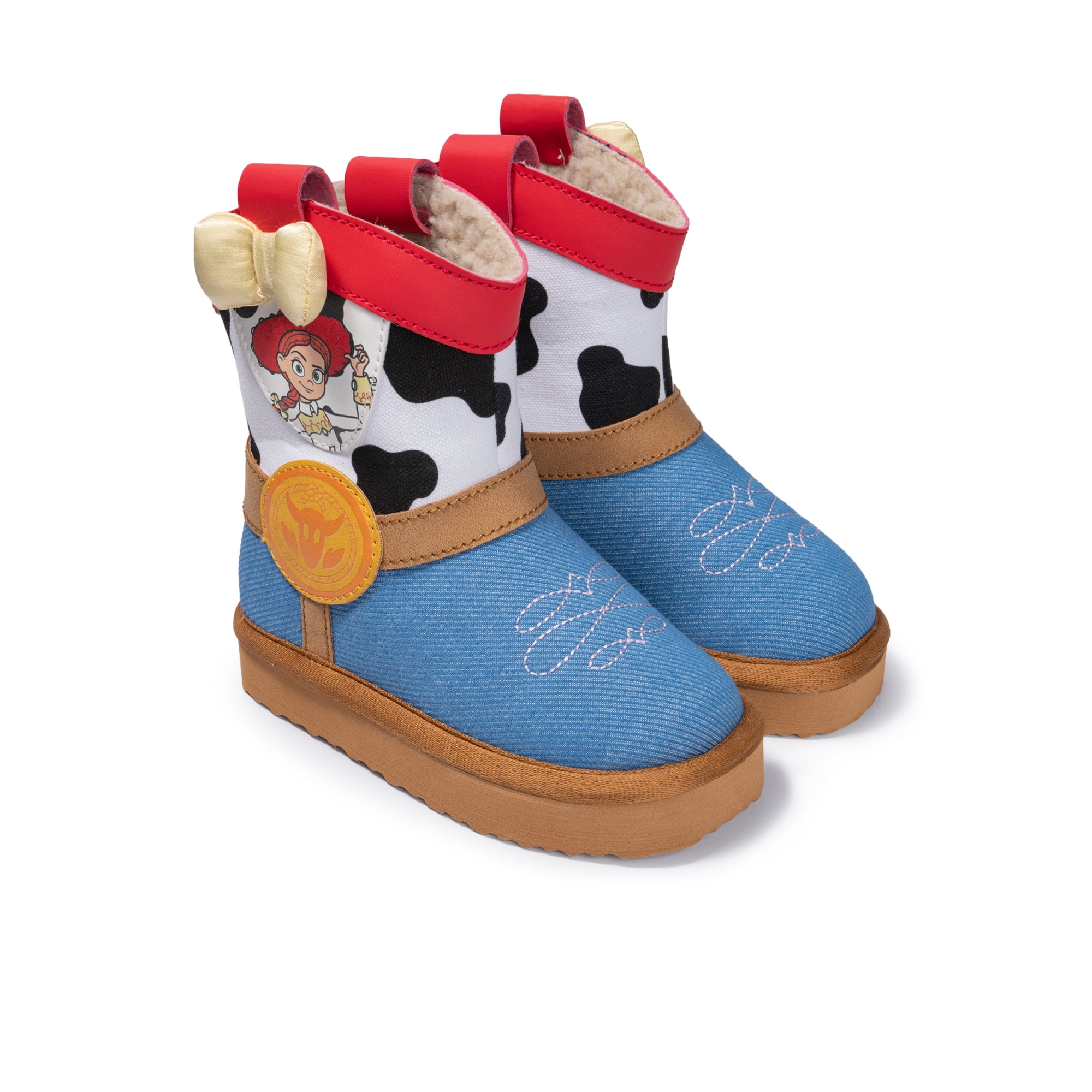 Jessie Toddler Girls Cowgirl Faux Shearling Boots
