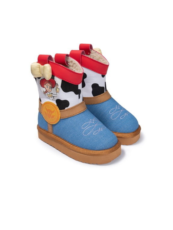 Jessie Toddler Girls Cowgirl Faux Shearling Boots
