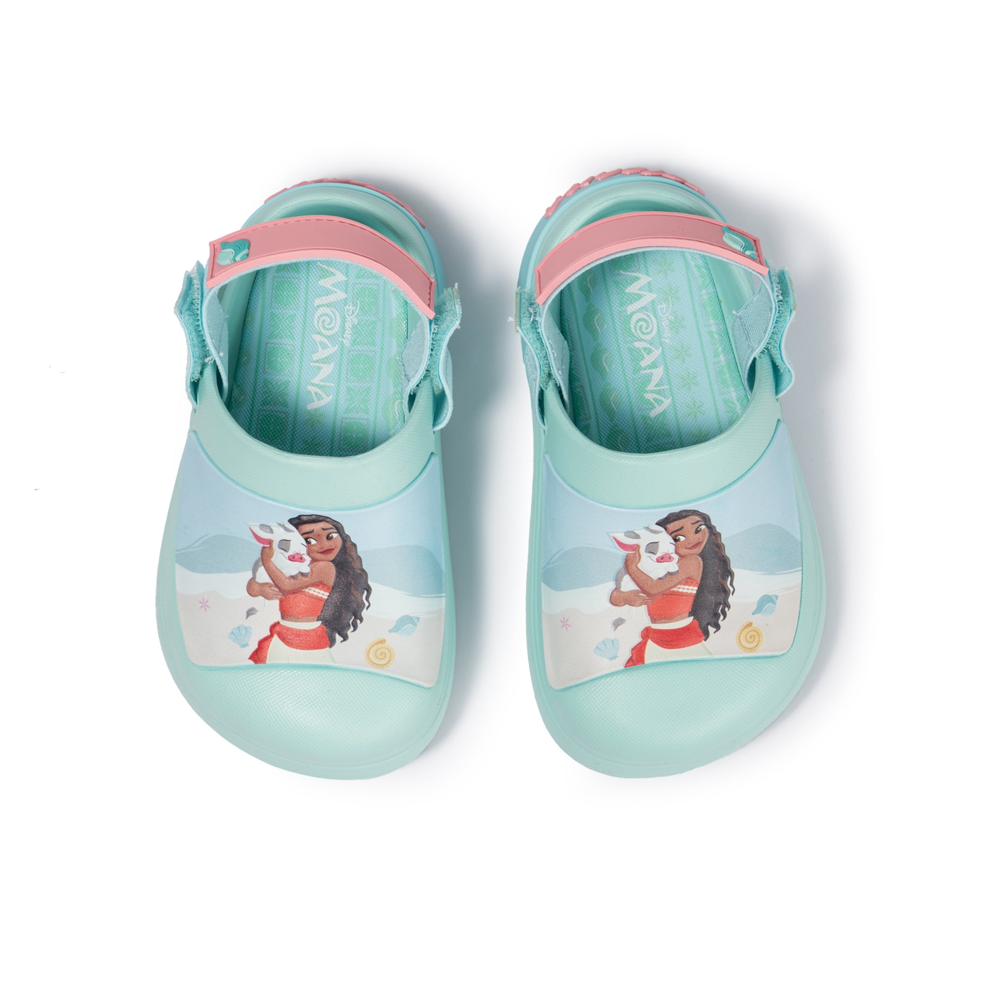 Moana Toddler and Little Kid Adjustable Strap Clogs