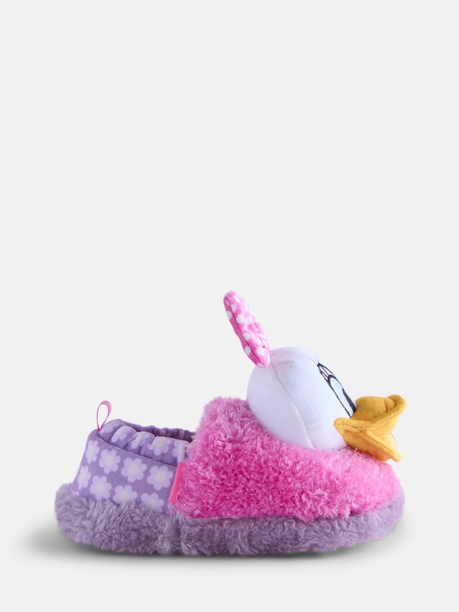 Disney Toddler Girls Minnie Mouse and Daisy Duck Slip On Slippers