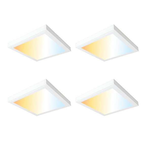 GT-Lite 12" x 12" 1300 Lumen Integrated LED Flat Panel Light, 4-Pack
