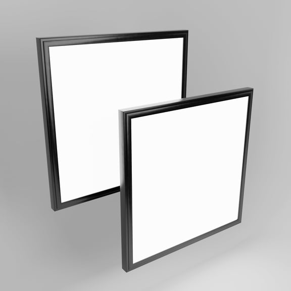 GT-Lite 2 Pack GT-Lite 2 x 2 ft 4200 Lumen LED Flat Panel Black Trim Flush Mount Drop Ceiling Light 5 CCT, 3 Level Dim, CRI 90 for Bedroom, Living Room, Dining Room