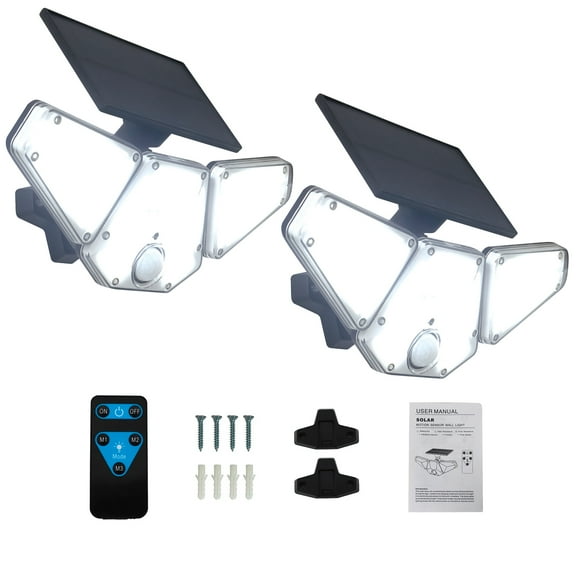 GT-Lite 2-Pack Solar Motion Sensor LED Flood Lights