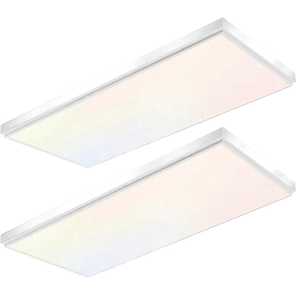 GT-Lite 2 ft. x 4 ft. 5500 Lumen 3 Power Level LED Flat Panel Light 5CCT, White, 12-Pack