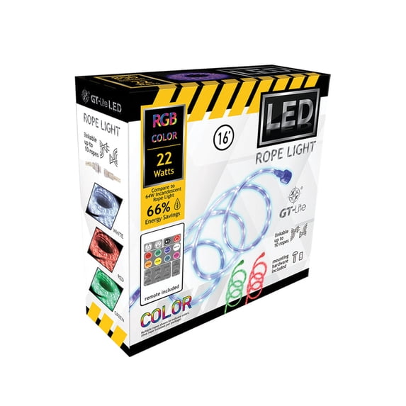 GT-Lite Color Changing LED 16ft Linkable Rope