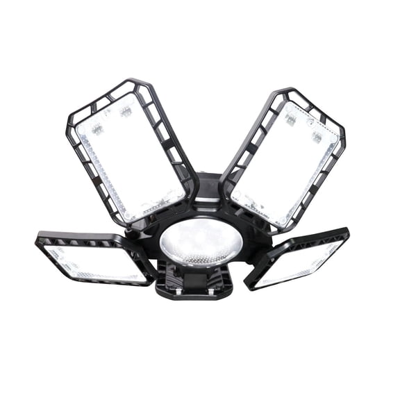 GT-Lite LED Garage Light 8000 Lumen LED 5-Panel Adjustable Bulb, 5000K Daylight, 2PKS