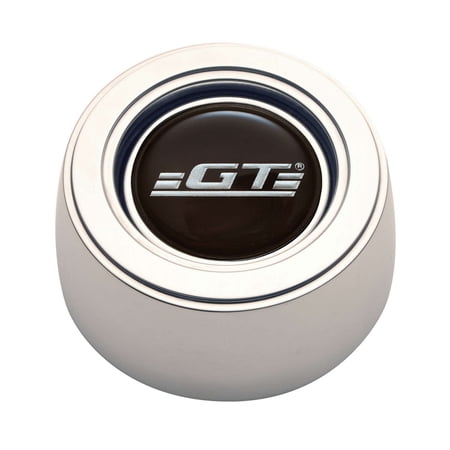GT Peformance 11-1524 Horn Button - GT3 Hi-Rise - GT Logo - Polished Billet Aluminum - 3-Bolt Steering Wheels