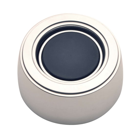 GT Performance Products GT3 Horn Button Plain Black Center Polished P/N 11-1500