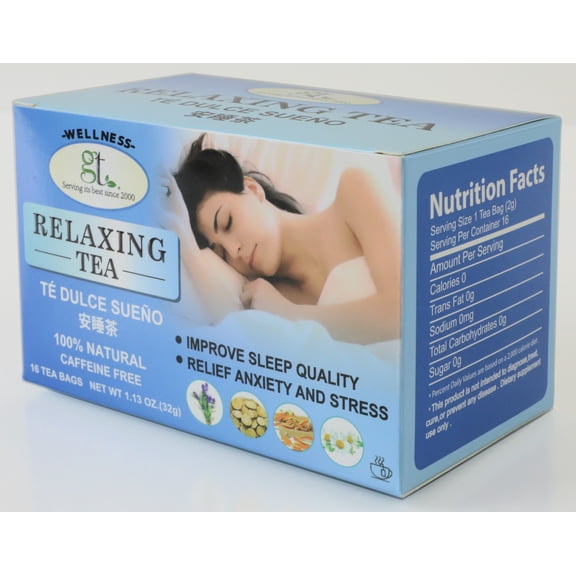 GT Relaxing Tea, 1.13 Ounce Box (16 Tea Bags)
