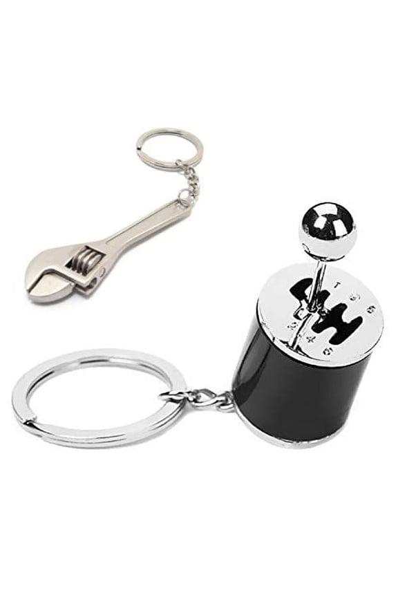 Six Speed Manual Gearbox Transmission Shift Fidget Toy Keychain [Free Bonus: Mini Adjustable Wrench Keychain]