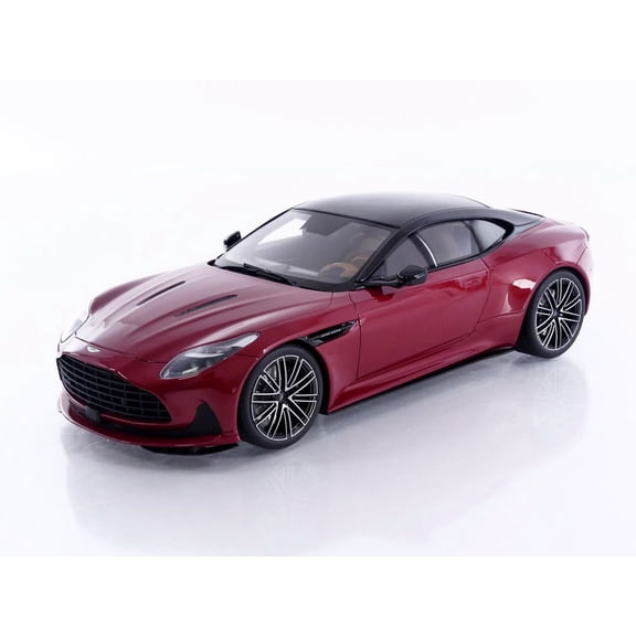 2023 Aston Martin DB12 Hyper Red with Black Top 1/18 Model Car by GT Spirit