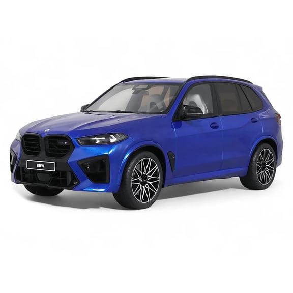 2023 BMW X5 M Competition Blue Metallic with Black Top 1/18 Model Car by GT Spirit