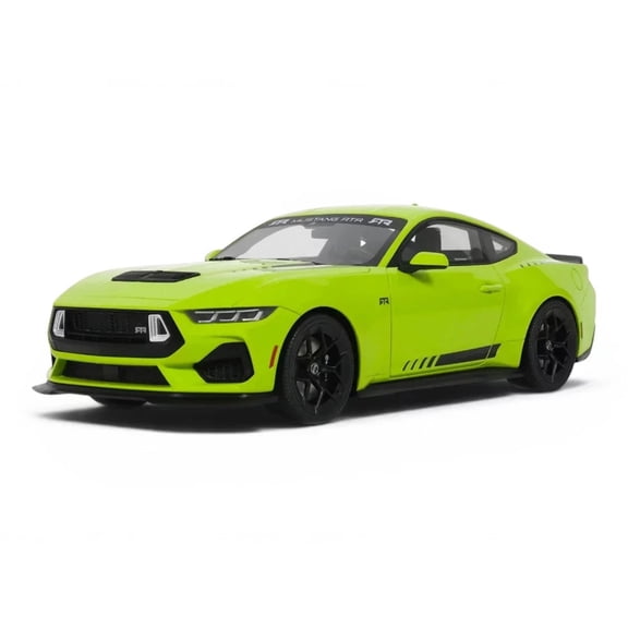 2025 Ford Mustang RTR Spec-3 Lime Green 1/18 Model Car by GT Spirit