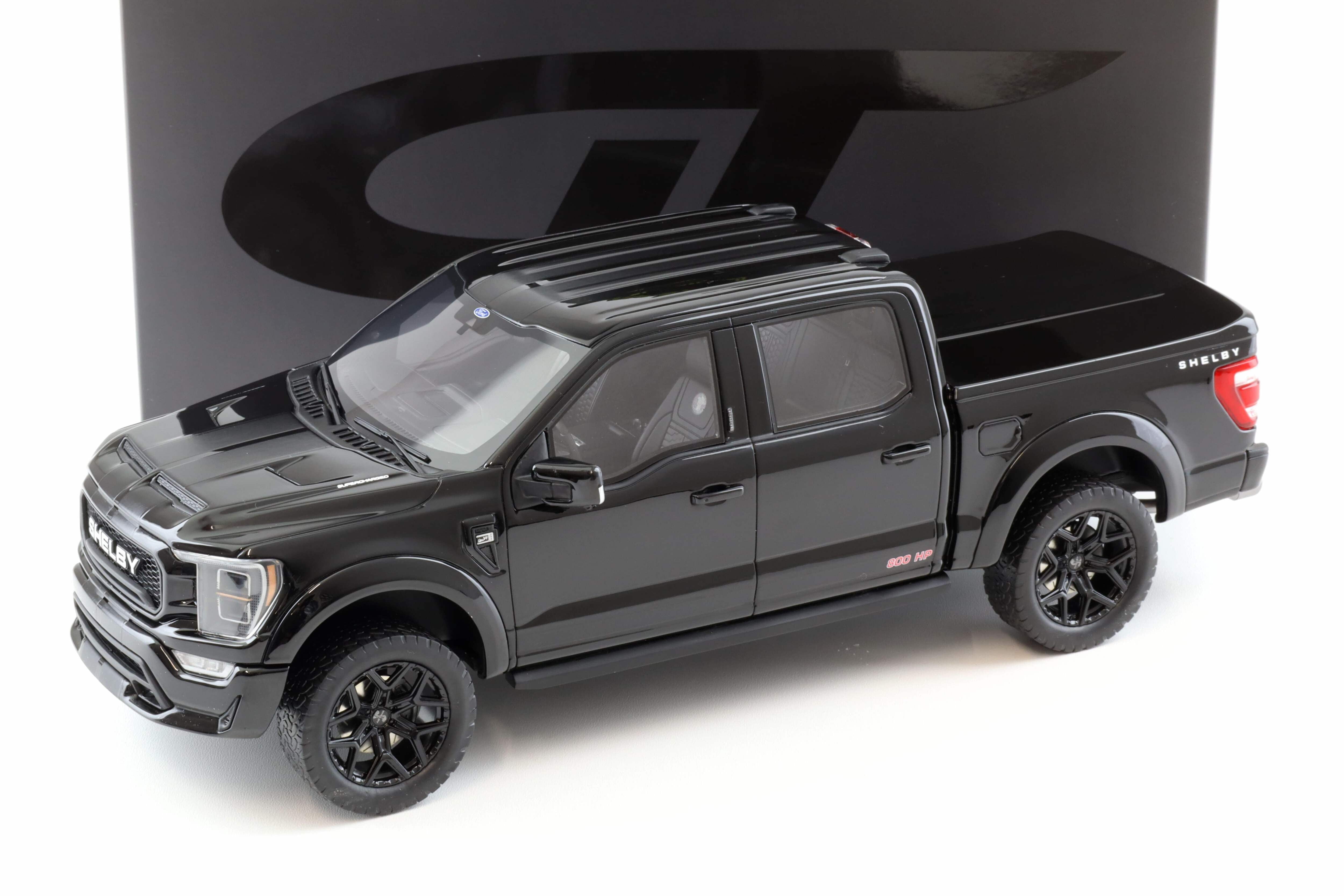 2024 Shelby F-150 Centennial Edition Pickup Truck Black 1/18 Model
