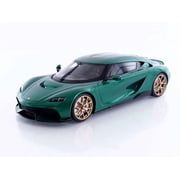 2024 Koenigsegg Gemera Racing Green Metallic 1/18 Model Car by GT Spirit