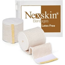 GT USA Organic Cotton Elastic Bandage Wrap (2" Wide, 2 Pack) | Hook & Loop Fasteners at Both Ends | Latex Free | Hypoallergenic Compression Roll for Sprains & Injuries