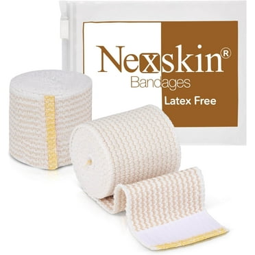 GT USA Organic Cotton Elastic Bandage Wrap (2" Wide, 2 Pack) | Hook & Loop Fasteners at Both Ends | Latex Free | Hypoallergenic Compression Roll for Sprains & Injuries