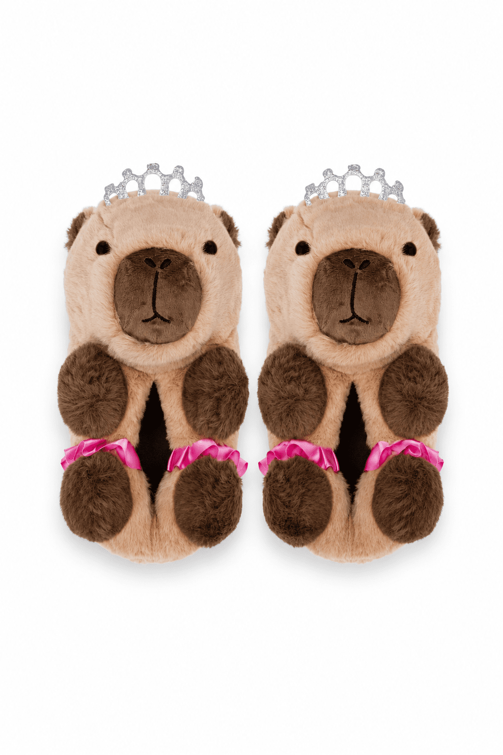 Wonder Nation Toddler, Little and Big Girls Capybara Slipper