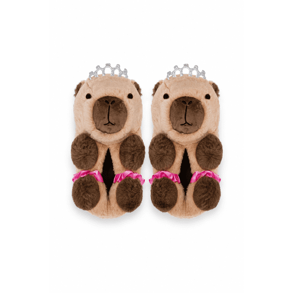 Wonder Nation Toddler, Little and Big Girls Capybara Slipper