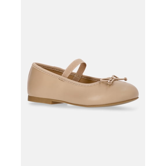 Wonder Nation Toddler Girls Bow Ballet Dress Shoes