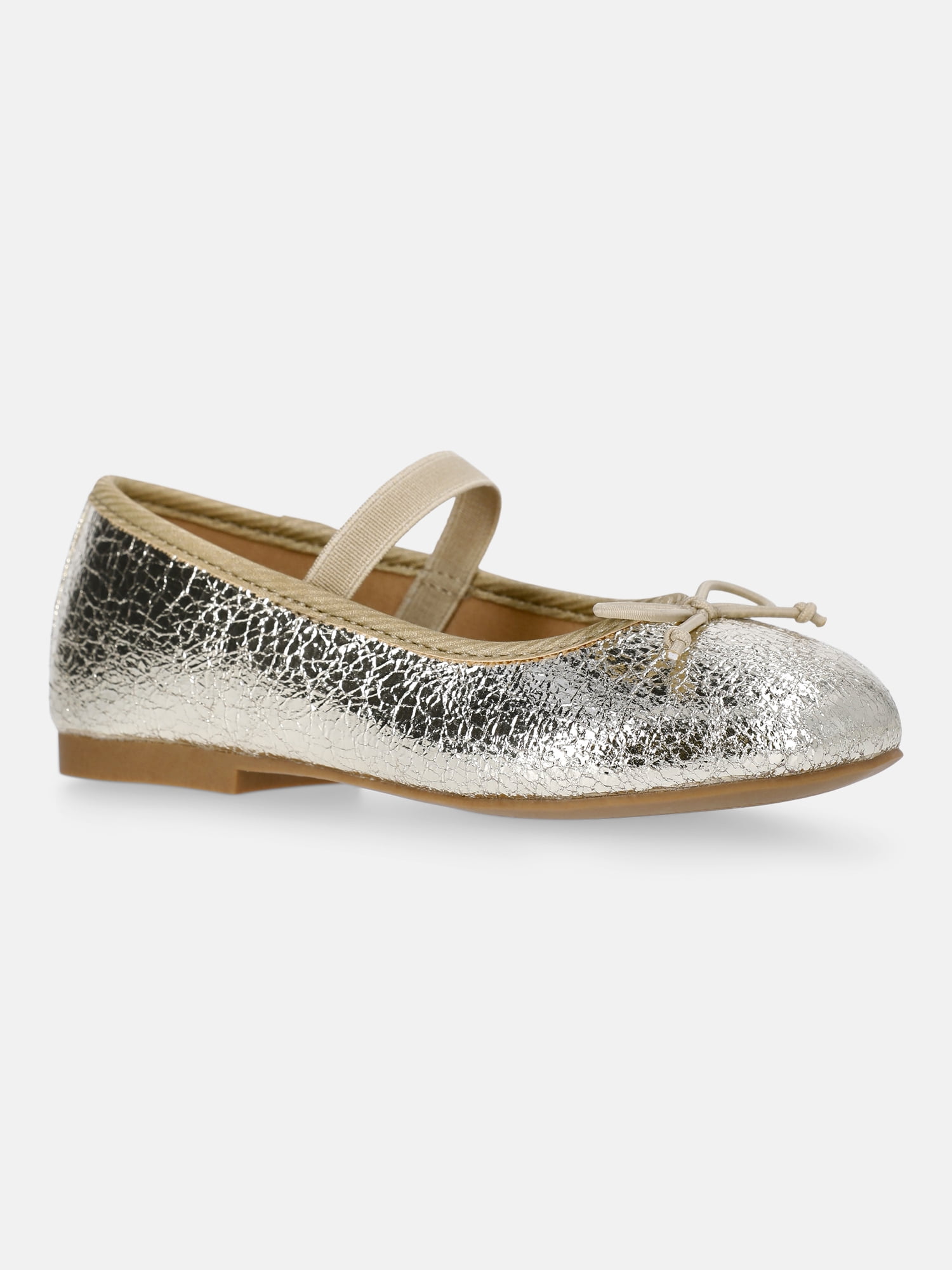 Wonder Nation Toddler Girls Bow Ballet Dress Shoes