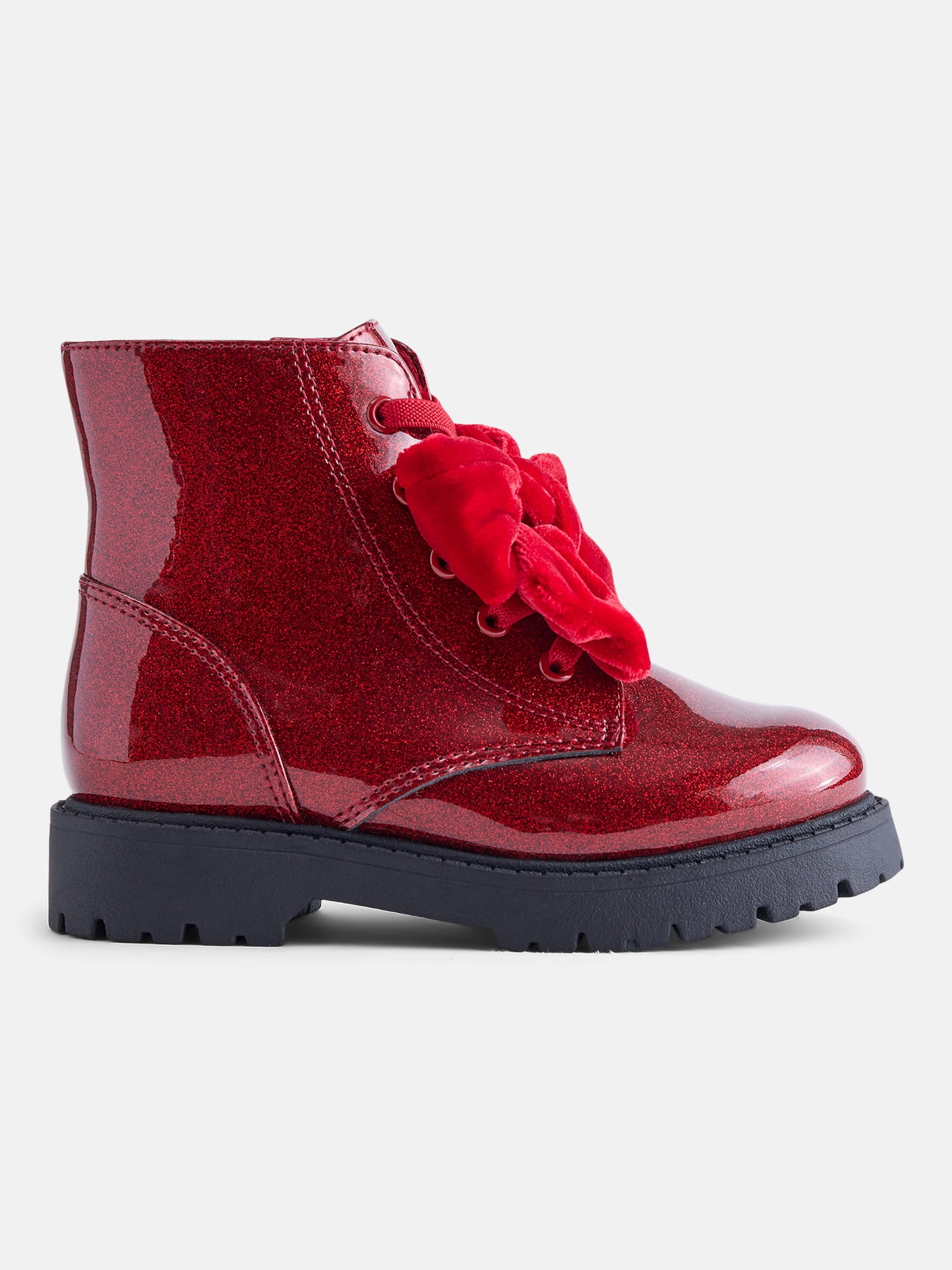 Wonder Nation Baby and Toddler Girls Bow Combat Boots