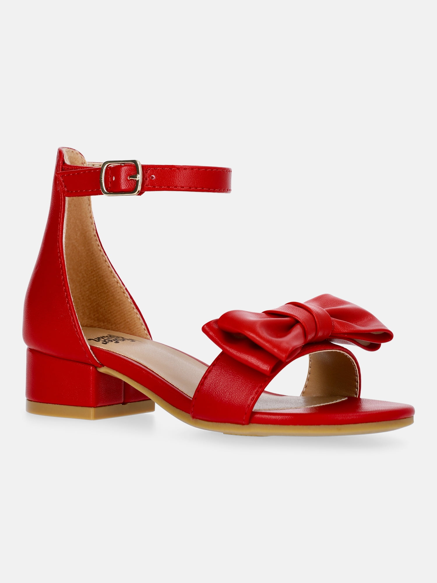 Wonder Nation Toddler Girls Dress Heels with Front Bow