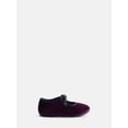 thumbnail image 1 of Wonder Nation Toddler Girls Velvet Bow Ballet Flats, 1 of 5