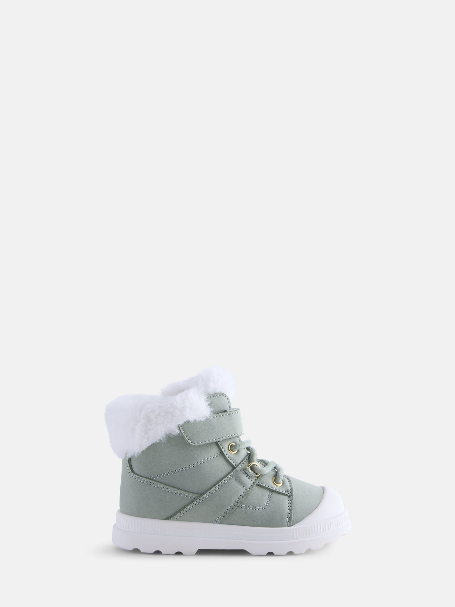 Wonder Nation Baby and Toddler Girls Winter Boots with Faux Fur Lining