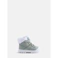 thumbnail image 1 of Wonder Nation Toddler Girls' Bump Toe Winter Booties with Faux Fur Trim, 1 of 5
