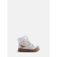 thumbnail image 1 of Wonder Nation Toddler Girls' Bump Toe Winter Booties with Faux Fur Trim, 1 of 5