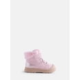 thumbnail image 1 of Wonder Nation Toddler Girls' Bump Toe Winter Booties with Faux Fur Trim, 1 of 5