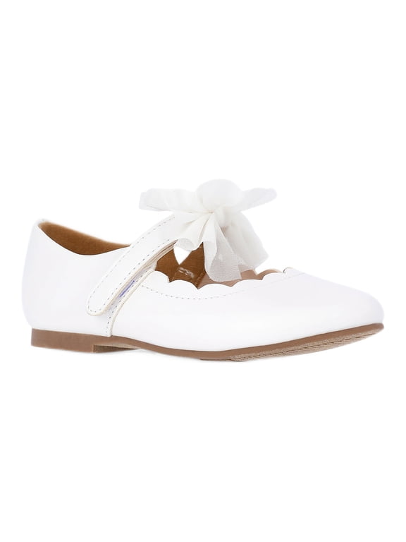 Baby and Toddler Girls Tulle Bow Ballet Flats