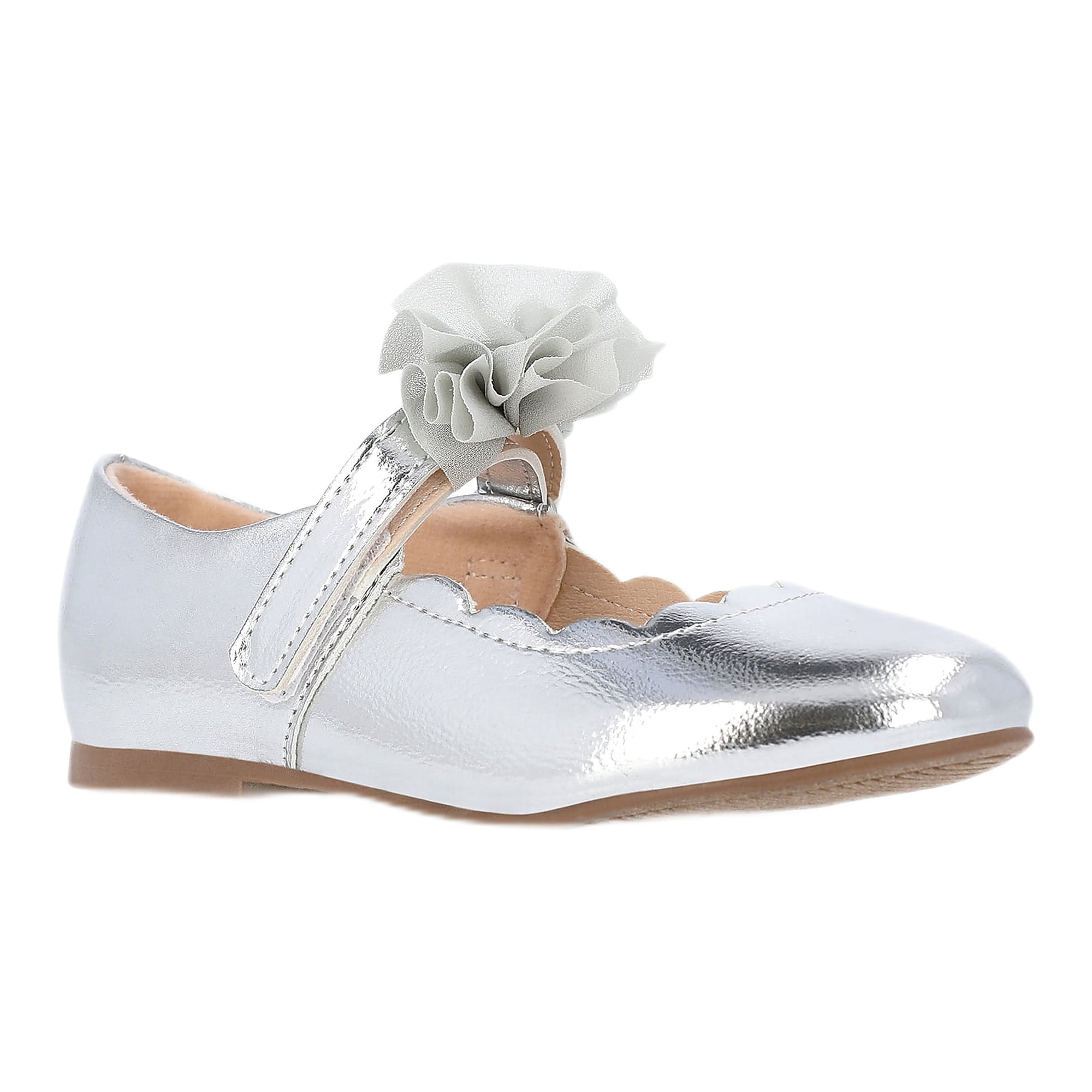 Wonder Nation Baby and Toddler Girls Tulle Bow Ballet Flats